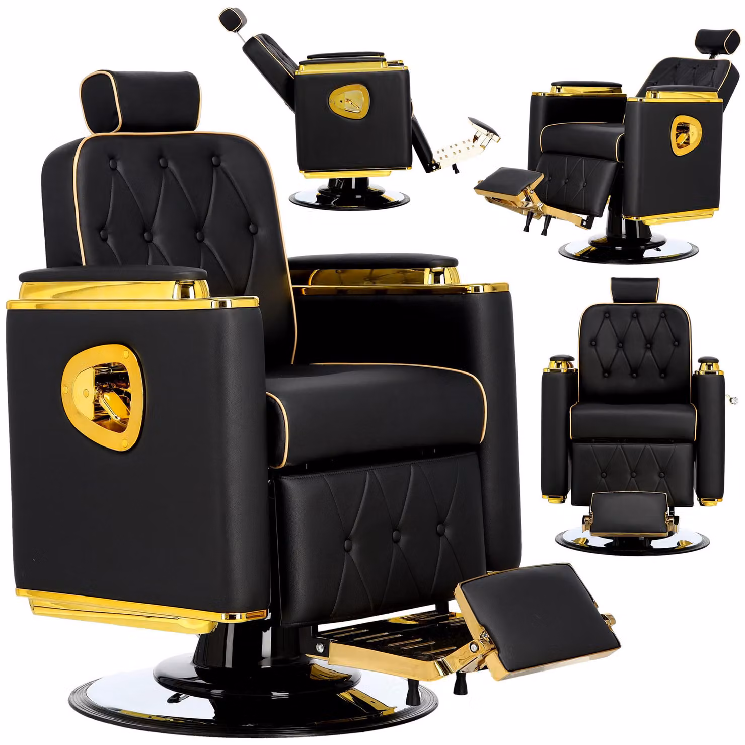 Poltrona da barbiere parrucchiere idraulica girevole per il salone barbiere barber shop Don Barberking