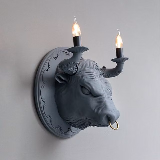Karman Corrado Applique da parete in ceramica e metallo disponibile in bianco, grigio, nero o oro/ottone