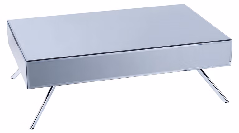 Grauer Holz Couchtisch modern elegant