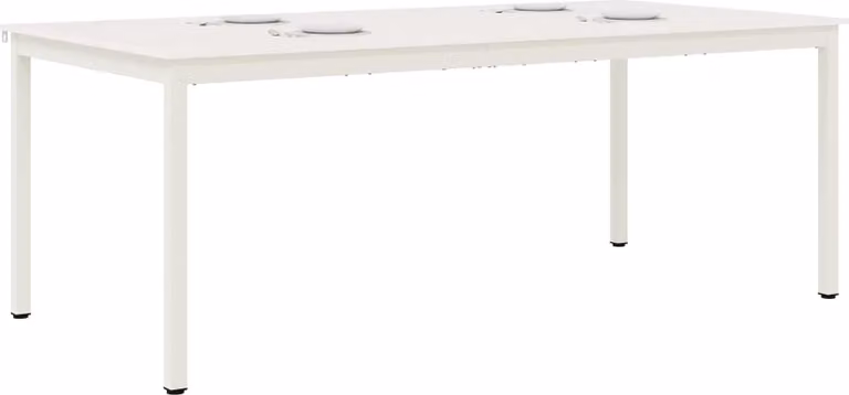 Tavolo da pranzo SYFAX™ bianco 200 x 100 x 75 cm in legno di pino massiccio