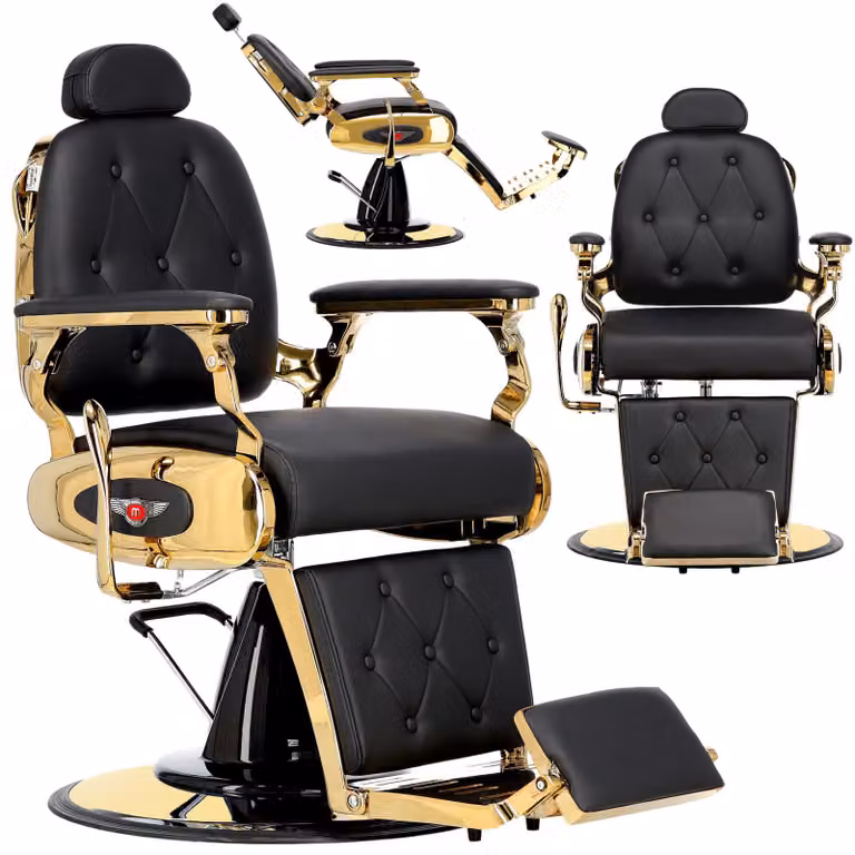 Poltrona da barbiere parrucchiere idraulica girevole per il salone barbiere barber shop Marcos Barberking