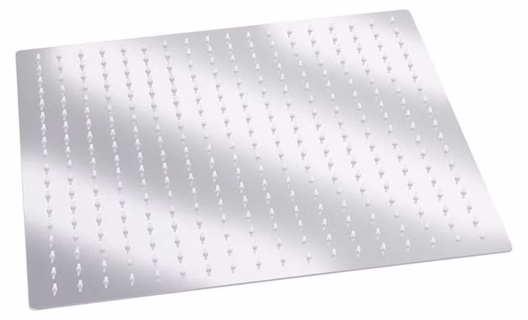 Testina doccia a soffitto da 16 pollici - Testina doccia quadrata - Testina doccia a filo, ultrasottile - Acciaio inossidabile - Sistema doccia - Alta pressione