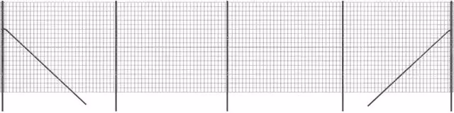 Recinzione da Giardino DESIGN IN in Acciaio Zincato Rivestito in PVC Colore Antracite L: 10 m, H: 1,6 m