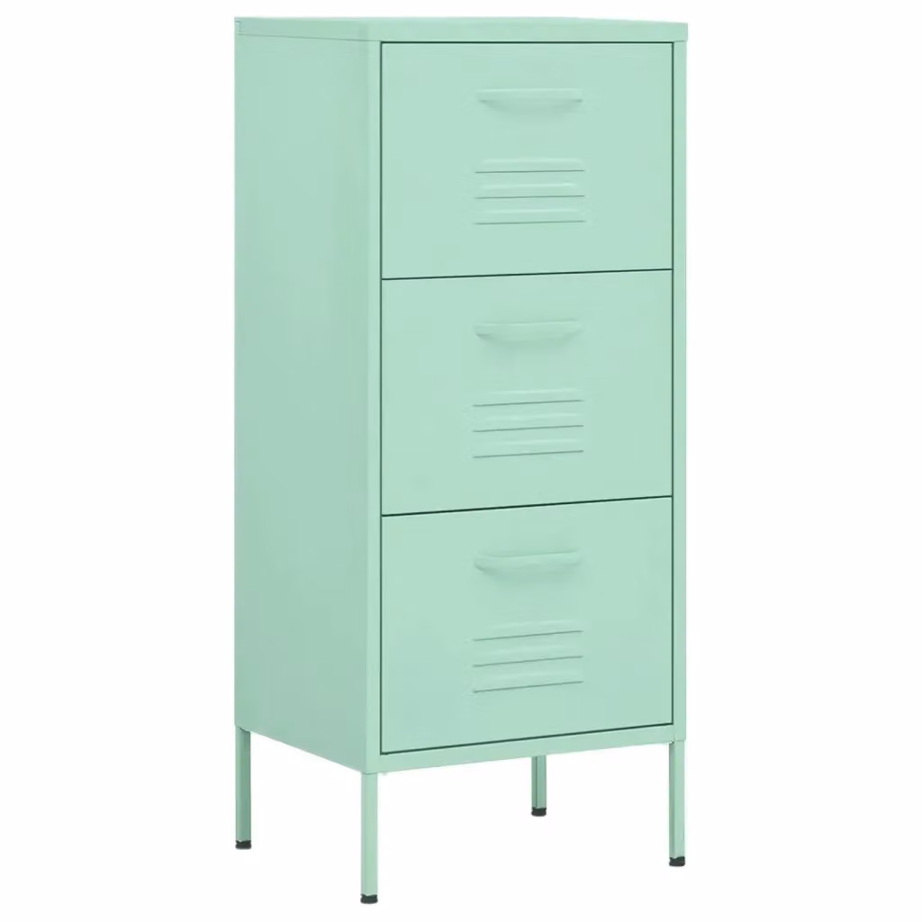 Armadietto in acciaio vidaXL colore verde L: 42,5 cm, P: 35,0 cm, H: 101,5 cm – 2