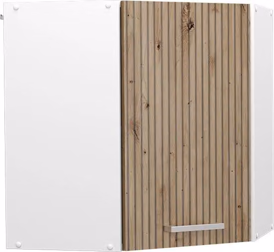 Mobile angolare da cucina Vicco R-Line in rovere e bianco con ante a battente e finitura opaca L: 57 cm, H: 60 cm, P: 31 cm