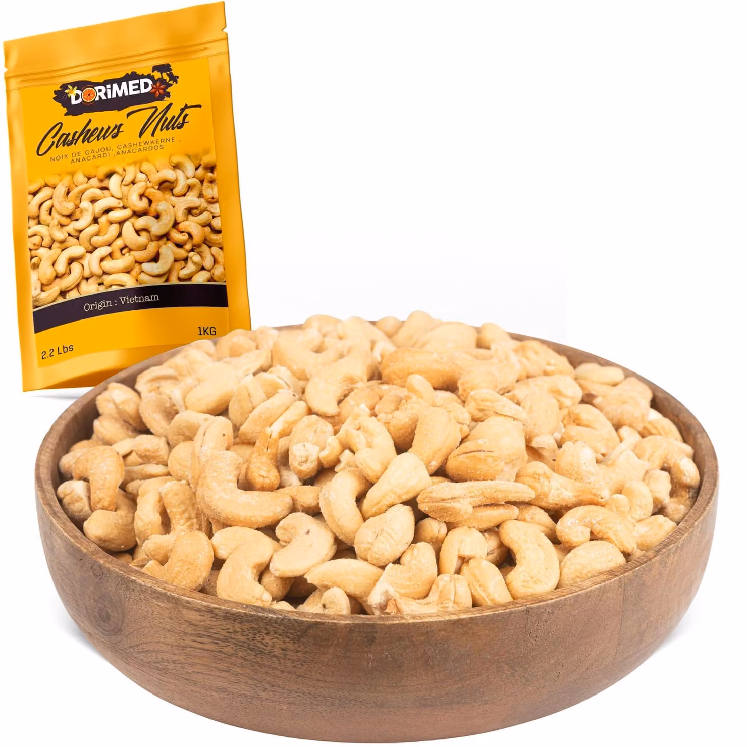 Anacardi tostati, leggermente salati, 1 kg
