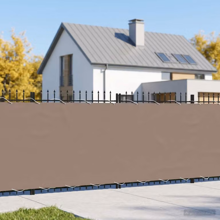 Schermo di privacy per balcone vidaXL in poliestere con morsetti, L: 800 cm, H: 200 cm