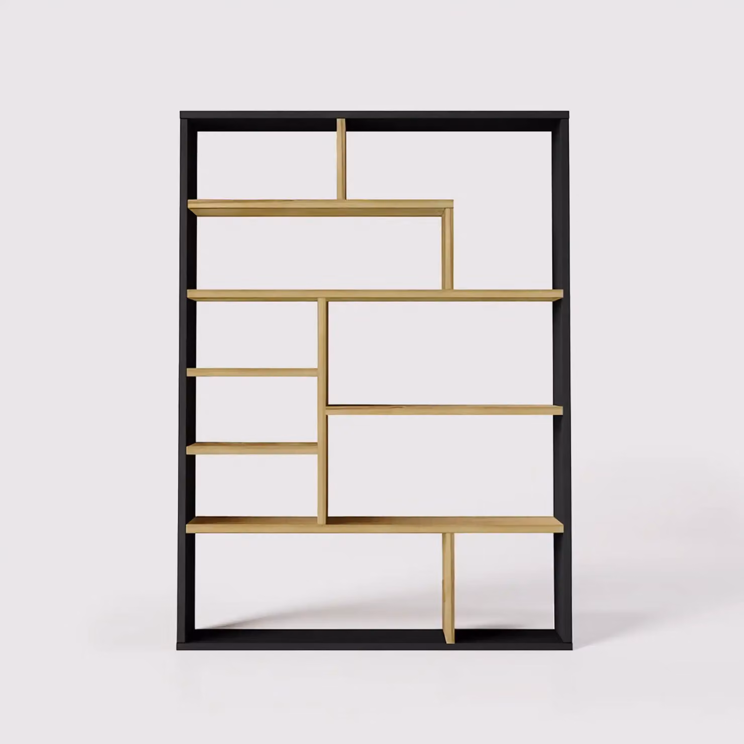 Farako - Libreria bassa moderna con 10 scomparti