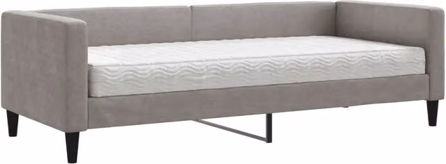 Divano letto | Sof¨¤ letto | Letto singolo con Materasso Tortora 80x200 cm in Tessuto