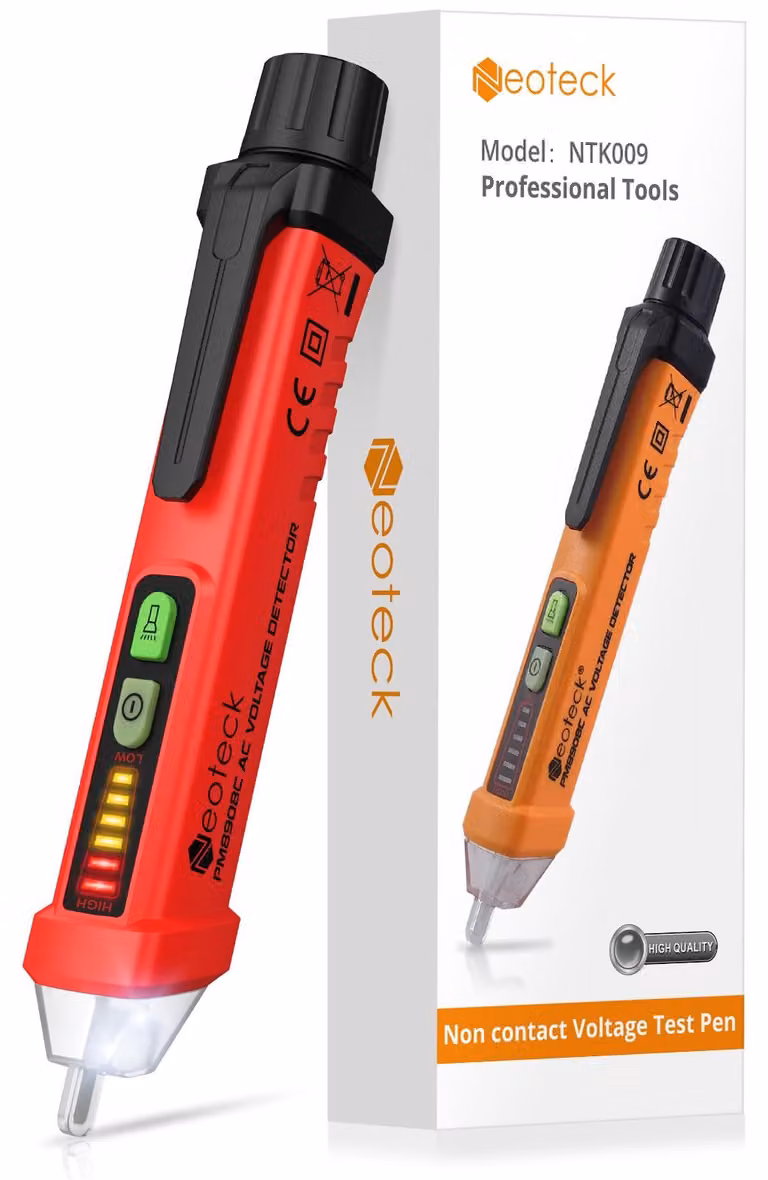 Localizzatore di tensione 12-1000V AC, senza contatto, con LED