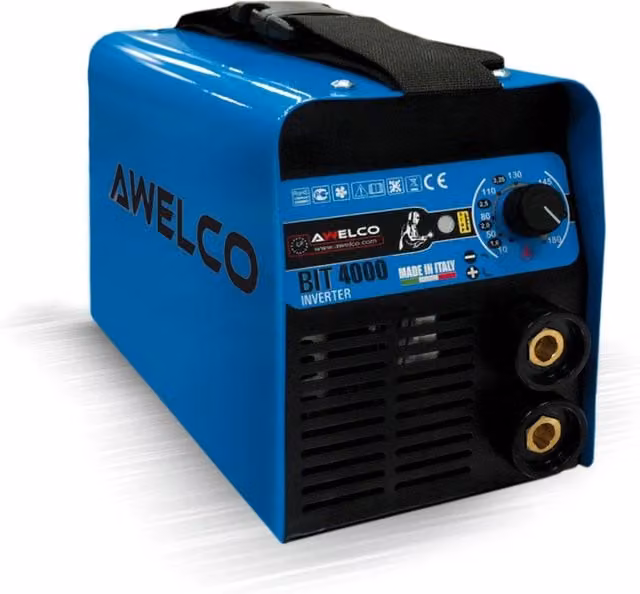 Saldatrice a Elettrodi MMA Inverter Awelco Bit 4000 Blu con Valigetta