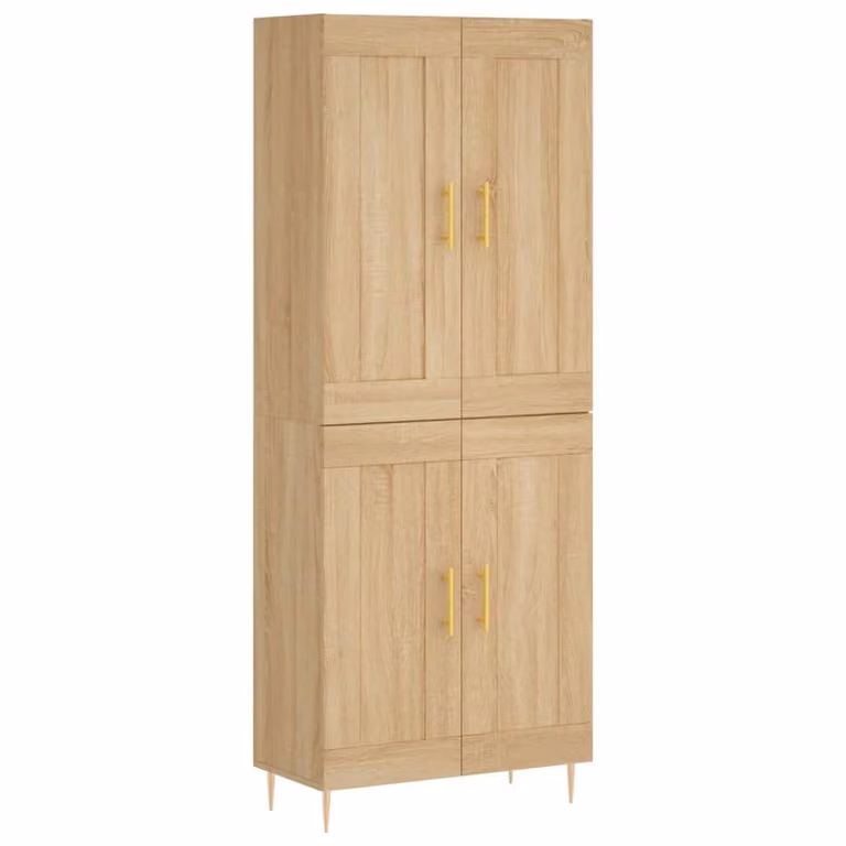 Credenza Rovere Sonoma 69,5x34x180 cm in Legno Multistrato