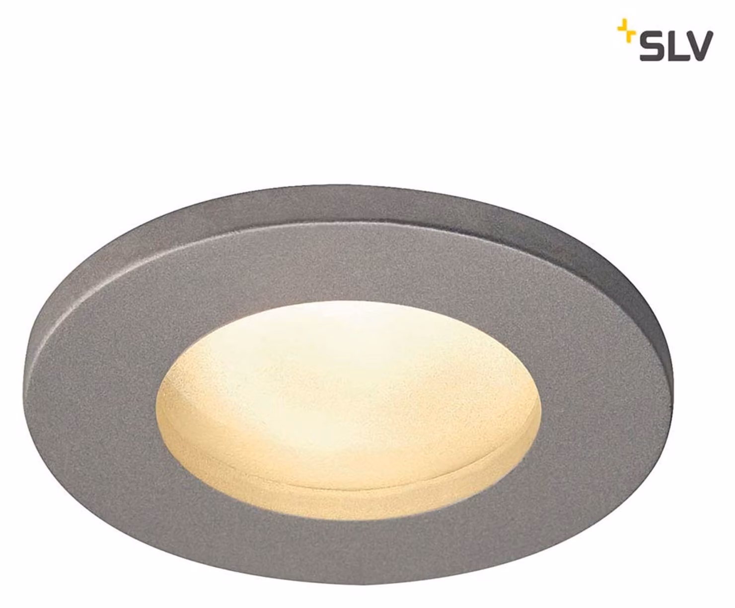 Dolix Out luce da incasso IP65 GU10 230V grigio argento rotonda