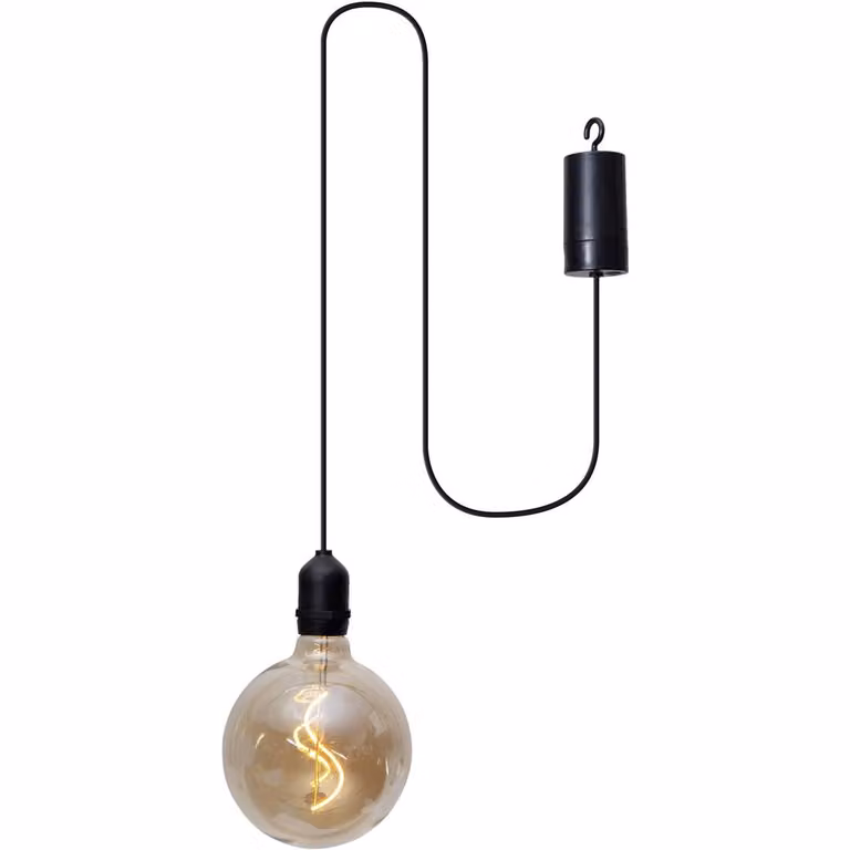 Eglo 900211 VIGNANELLO LED lampada a sospensione per esterni 0,06W Ø125mm nero ambra bianco caldo IP44
