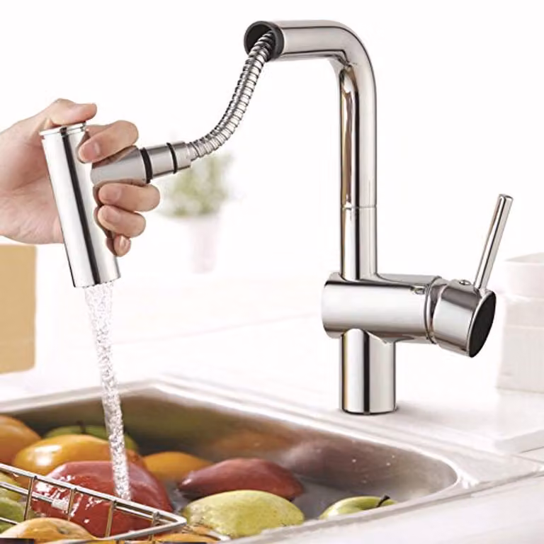 Rubinetto da cucina con doccetta estraibile e 2 funzioni
