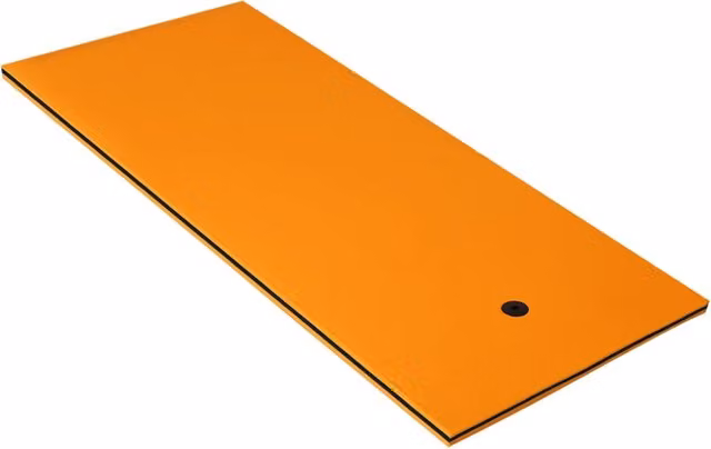 Materassino galleggiante arancione a 3 strati L 220 cm x P 90 cm