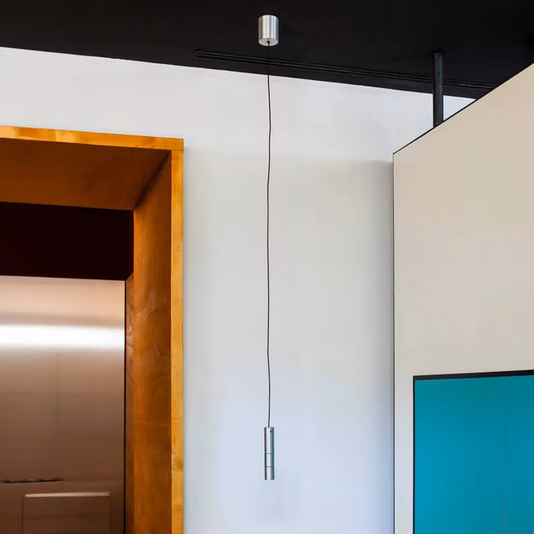 Nemo Lampada a sospensione LED Tipo, color alluminio, 3000K, 15-60°, Type, dimmerabile, Alluminio / Grigio / Zincato, Soggiorno / Sala da pranzo, Alluminio, Moderno