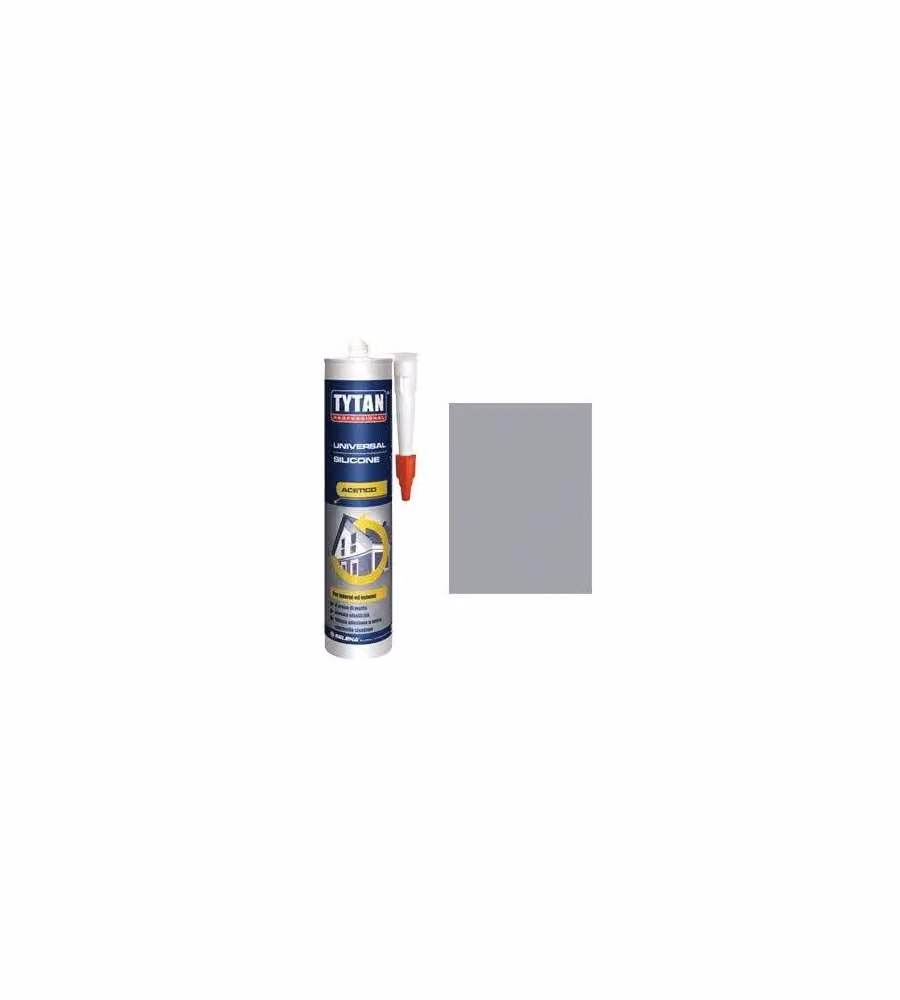 Silicone acetico universale Grigio 280 ml