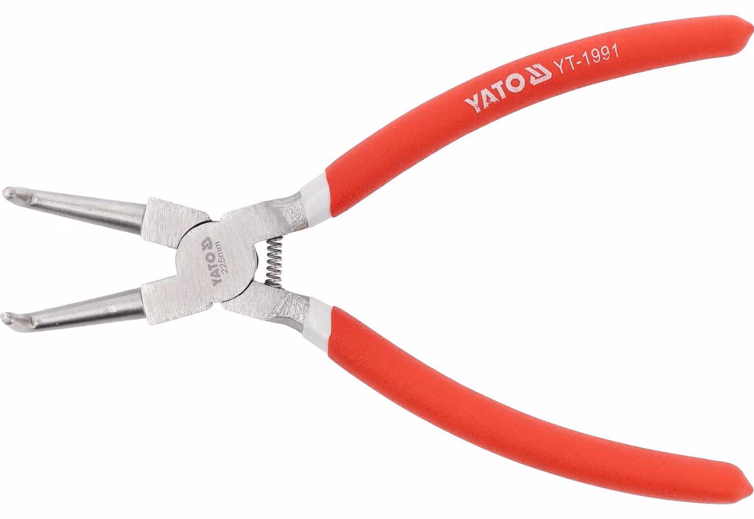 Pinza a becchi curvi per fissaggio interno, lunghezza 225 mm