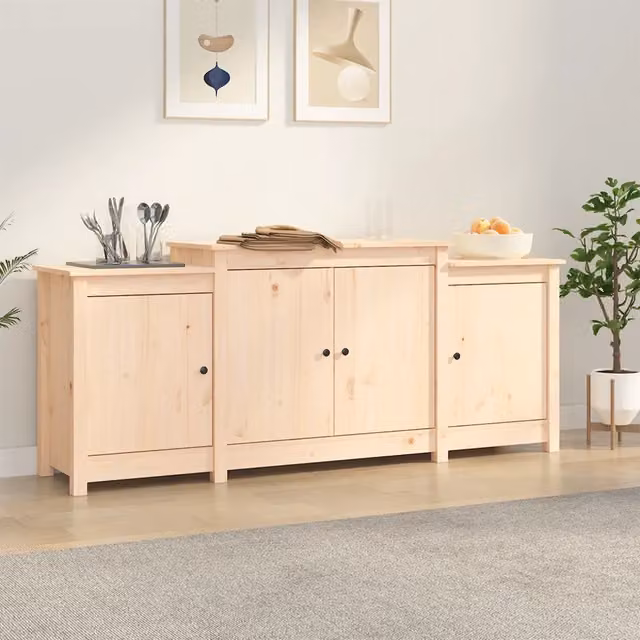 Credenza 164x37x68 cm in Legno Massello di Pino 821492
