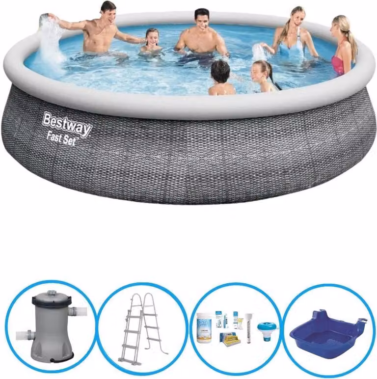 Set rapido per piscina Bestway - 457x107 cm - Con accessori