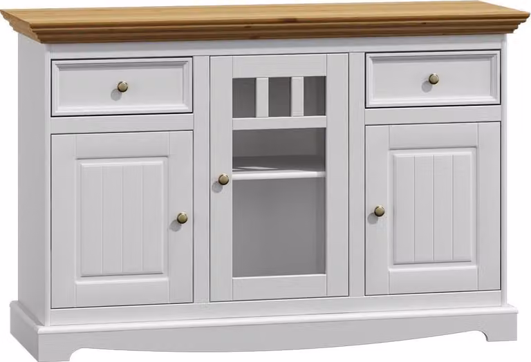 Anrichte Massive Kommode Schrank Möbel Kommoden Echtholz Schränke Sideboard