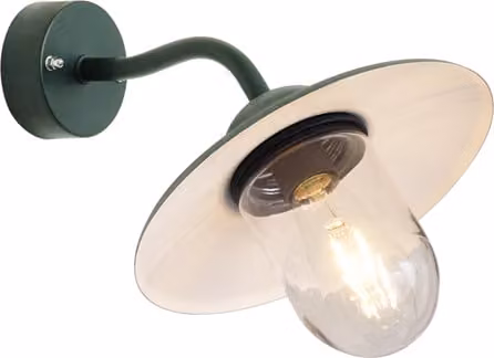 Lampada da parete per esterni verde scuro IP44 Monaco di Baviera