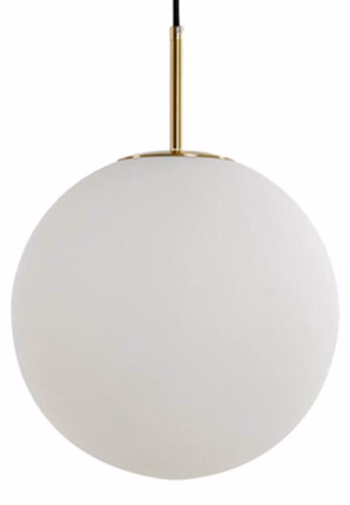 Lampada a sospensione - bianco - Medina - vetro - Ø 25cm - E27 - 2963026 - Light & Living