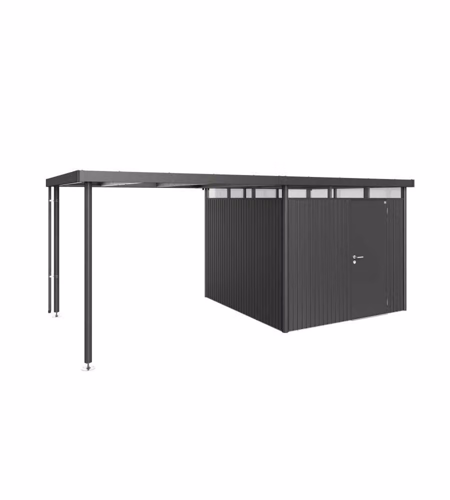 Tetto laterale casetta HighLine Misura H4 grigio scuro metallizzato