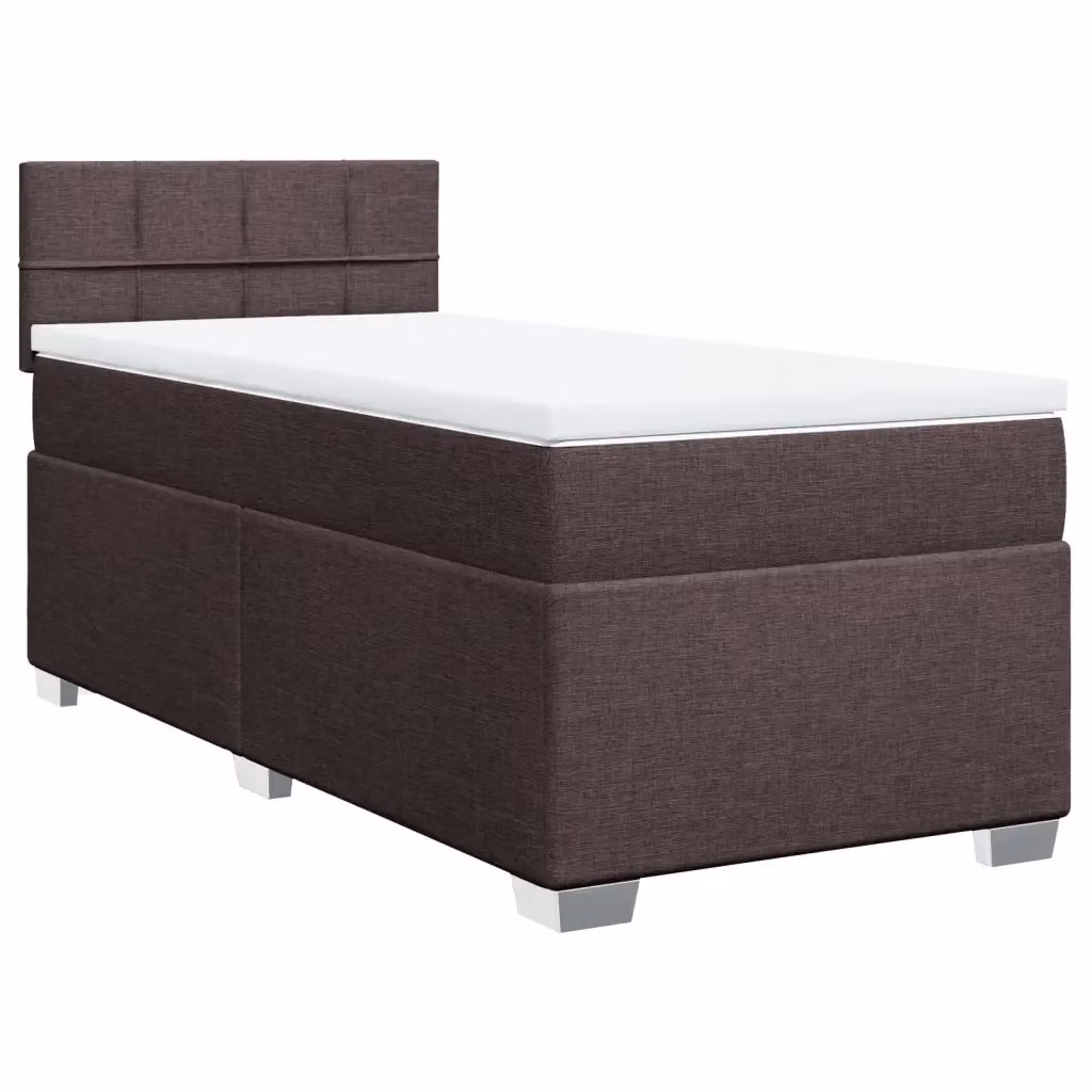 Letto Ibrido con Giroletto a Molle e Materasso vidaXL, Marrone e Bianco, L/P/H: 90 x 190 x 100,5 cm – 2