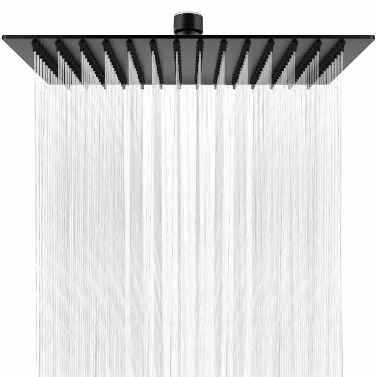 Inovra - Doccetta da soffitto da 30 cm - Doccetta a pioggia - Acciaio inossidabile 304 - Risparmio idrico - Resistente agli urti - Design monoblocco - Doccia a pioggia