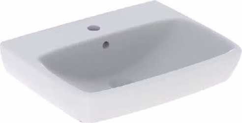 Geberit Selnova Square - Lavabo 550x440 mm, con sfioratore, 1 foro per rubinetto, bianco 500.290.01.7