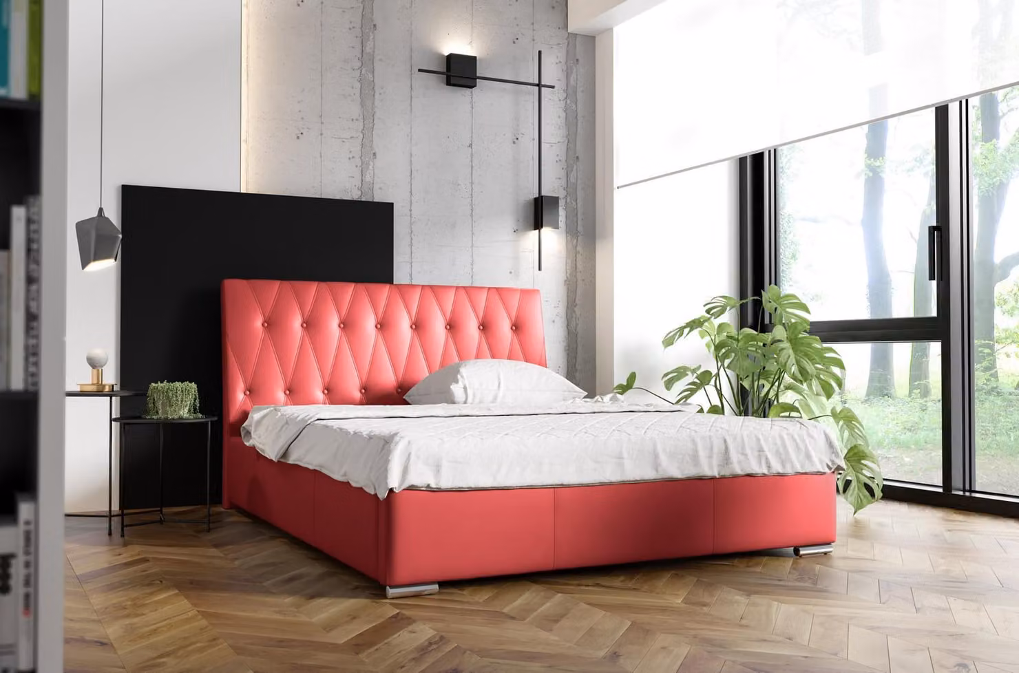 Doppelbett Bettrahmen Ehebett Bettgestell Bett Polsterbett Betten Polyester