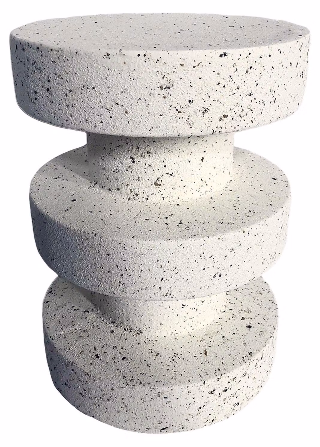 Tavolino Rebecca Mobili Kavos 45x33x33 cm MGO Bianco Nero Moderno