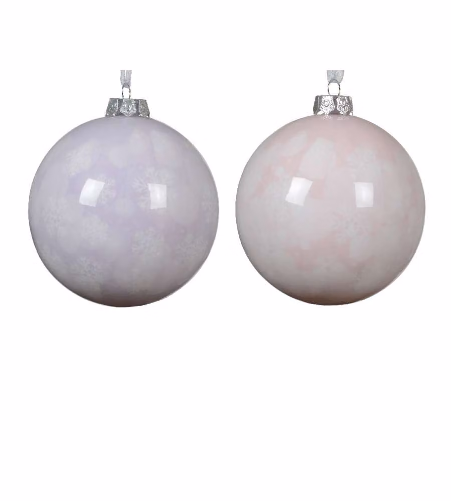 Sfera natalizia Sfumatura Fiocco di Neve