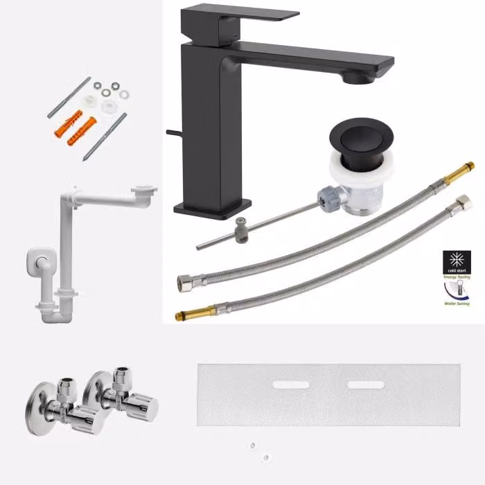 Set di montaggio e accessori Kronenbach Quara 3.0 per lavabo con mobile sottolavabo
