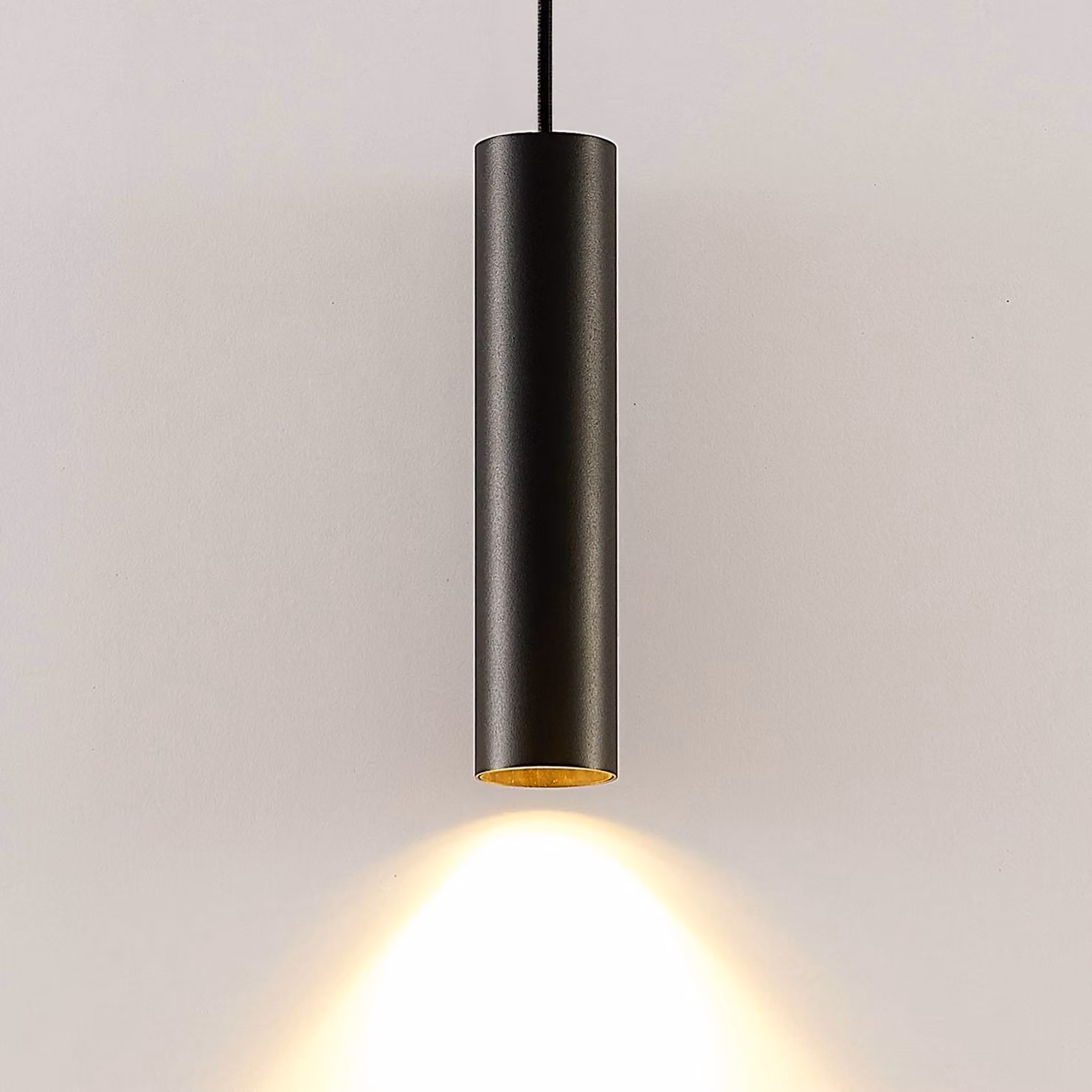 Lampada a sospensione Ejona Arcchio, dimmerabile, Nero, Corridoio, Alluminio, Moderno, Lampada a sospensione
