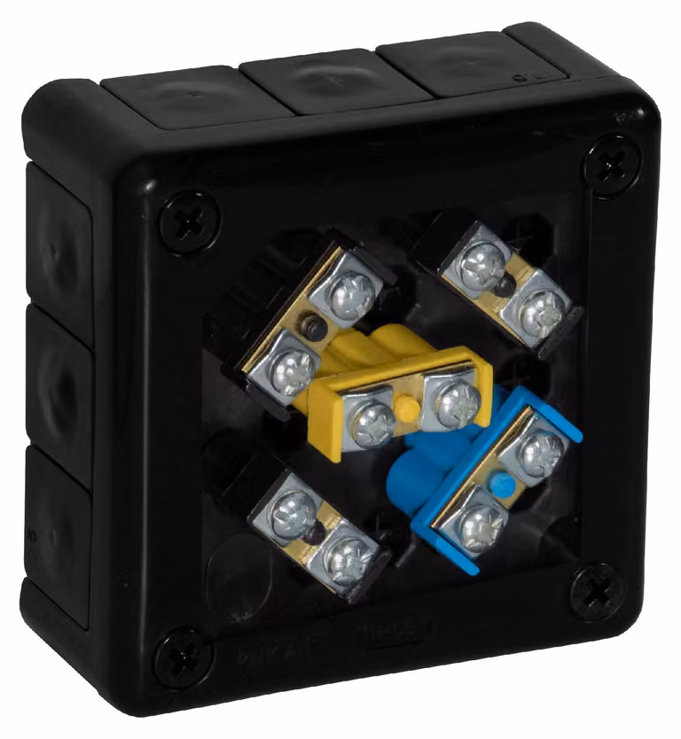 Scatola da incasso con morsetti 12 ingressi VIPLAST VP-41 NERA IP55 98x98x42mm 041-55