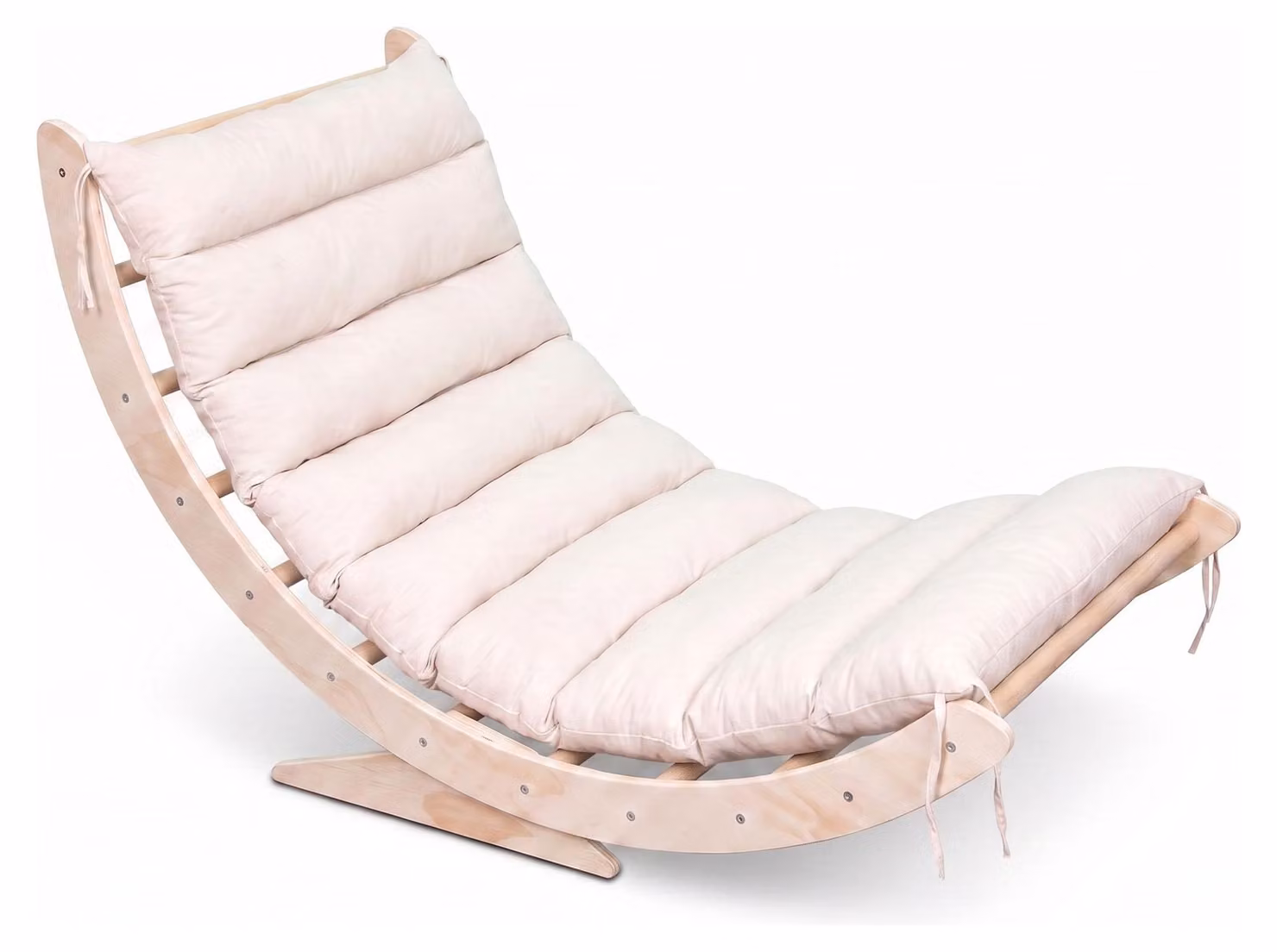 Buxibo XXL arco di arrampicata Montessori con cuscino e gambe robuste - struttura di arrampicata in legno - 124x65x42 cm - natura