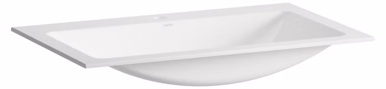 LAUFEN CLASSICS Lavabo à encastrer par le haut, rectangulaire, 1 trou pour robinet, sans trop-plein, 800x500x120mm, blanc brillant, H517CL40001111, H517CL40001111