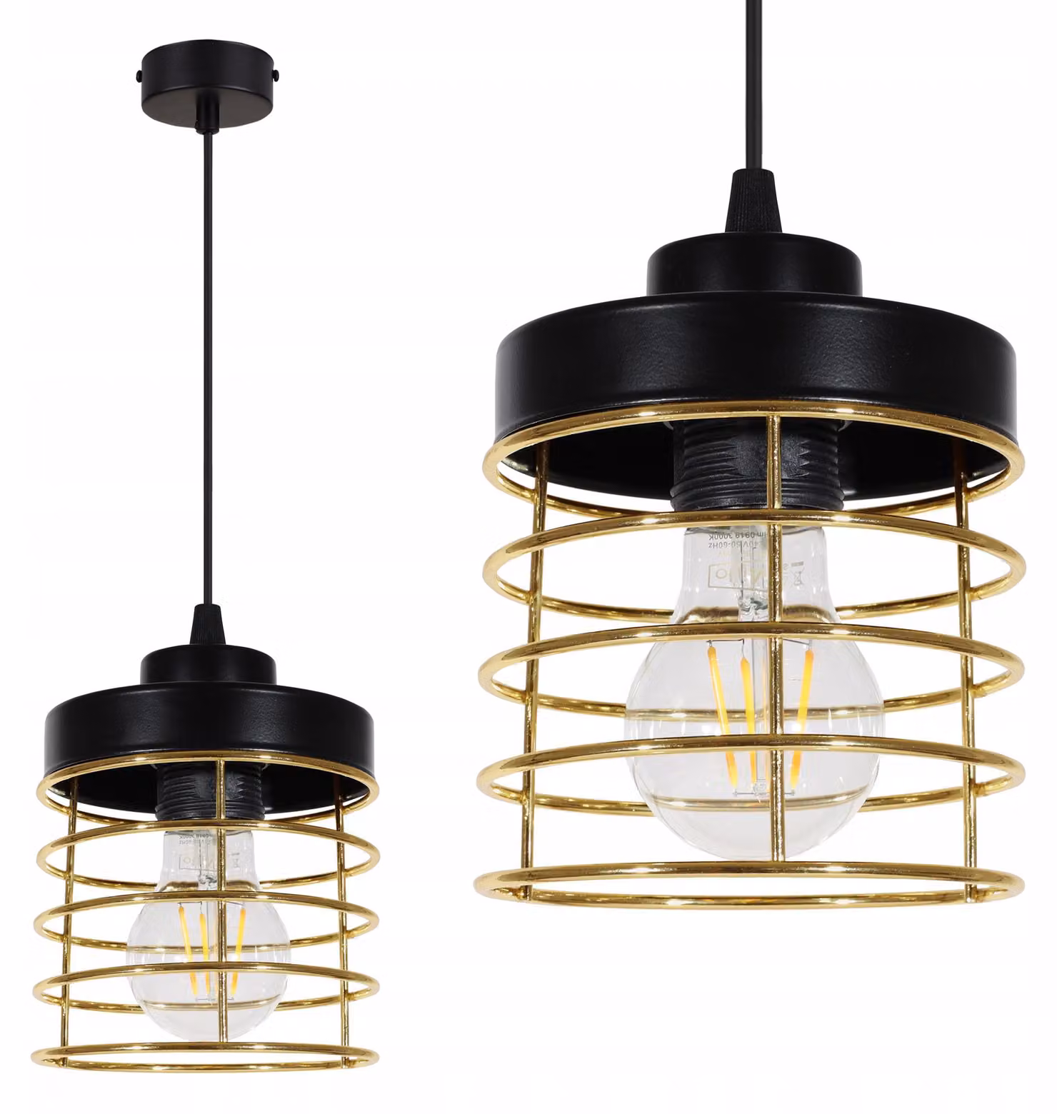 Lampada Da Soffitto Lampada A Sospensione Lampadario Filo Dorato Led