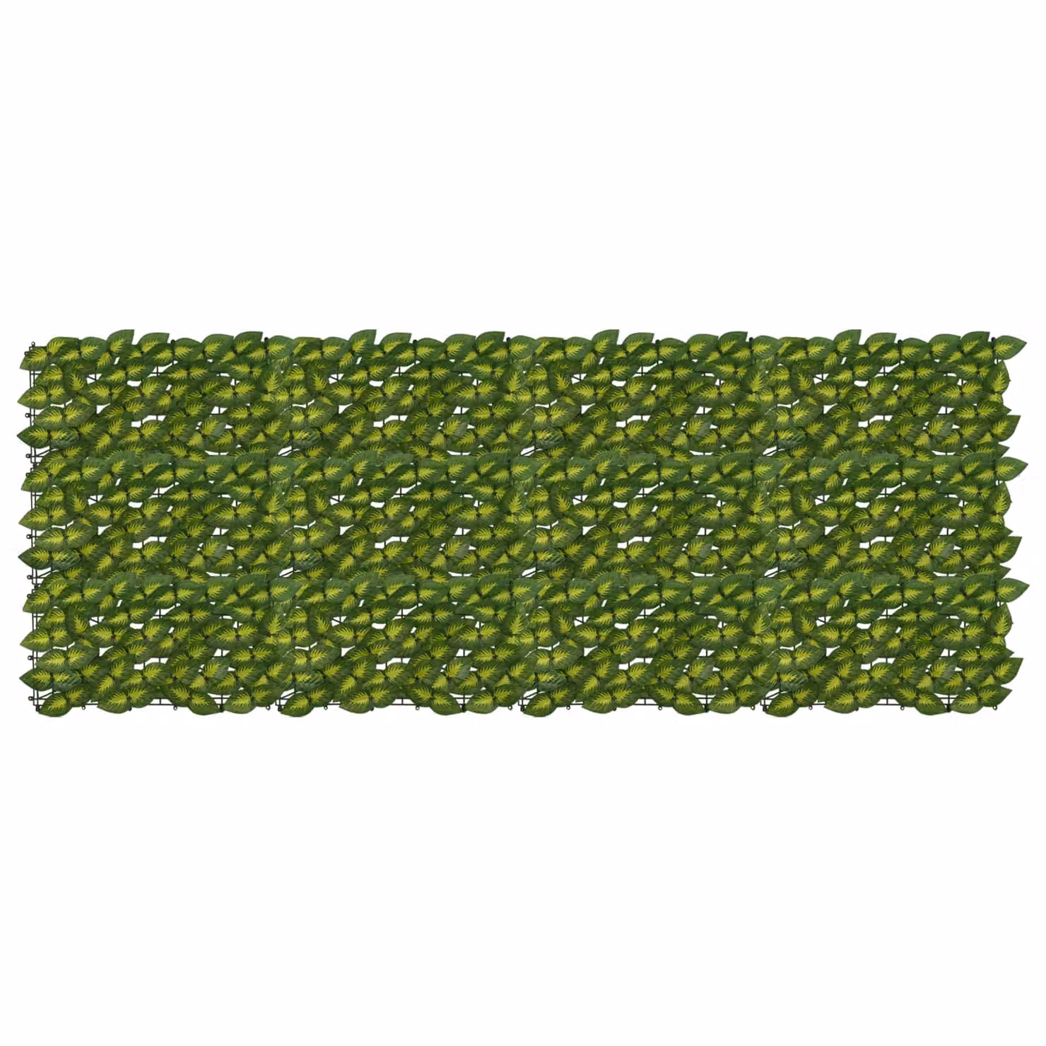 Schermo per balcone con siepe artificiale vidaXL, foglie verde e giallo, L: 200 cm, H: 75 cm