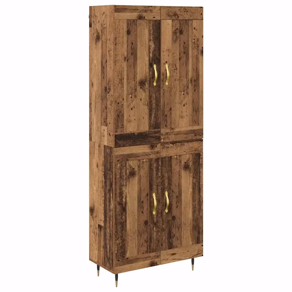 Credenza moderna vidaXL in legno e metallo, L 69,5 x P 34 x H 90 cm – 2
