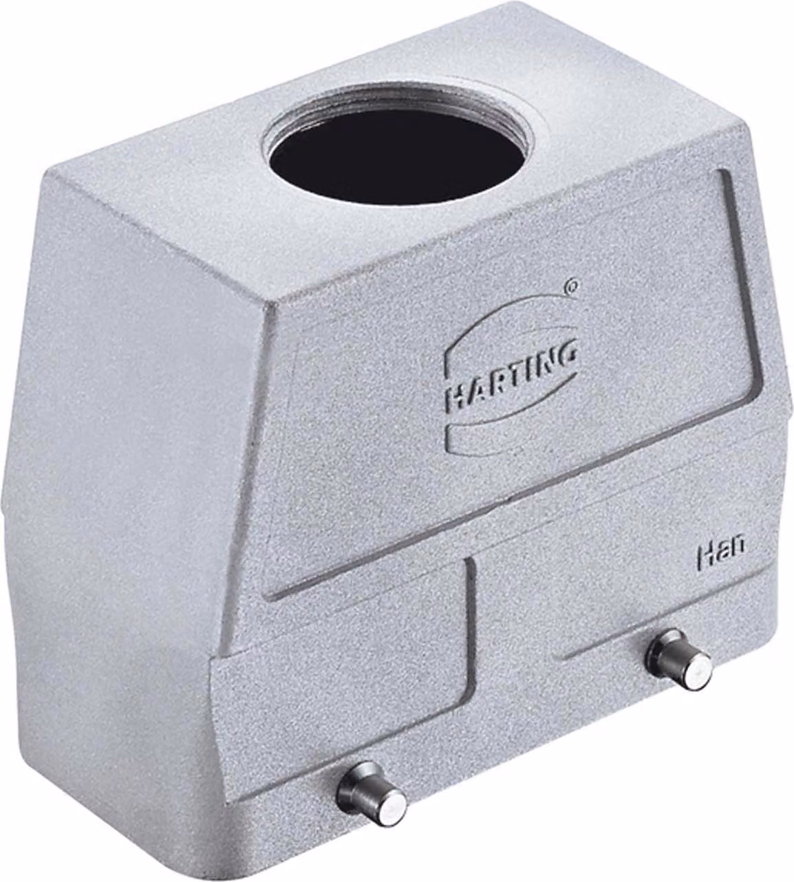 HARTING Han 16B EMC / High Temp Contenitore alto, 1xPG29 uscita cavo diritta, per 2 staffe (nella parte inferiore)