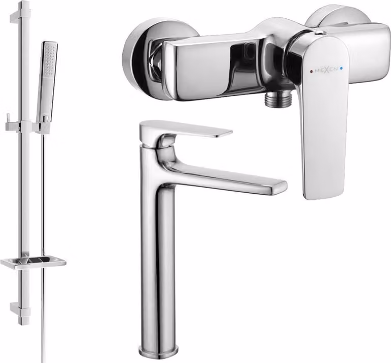 Mexen Lynx DQ72 set doccia, cromo - 745914DQ72-00