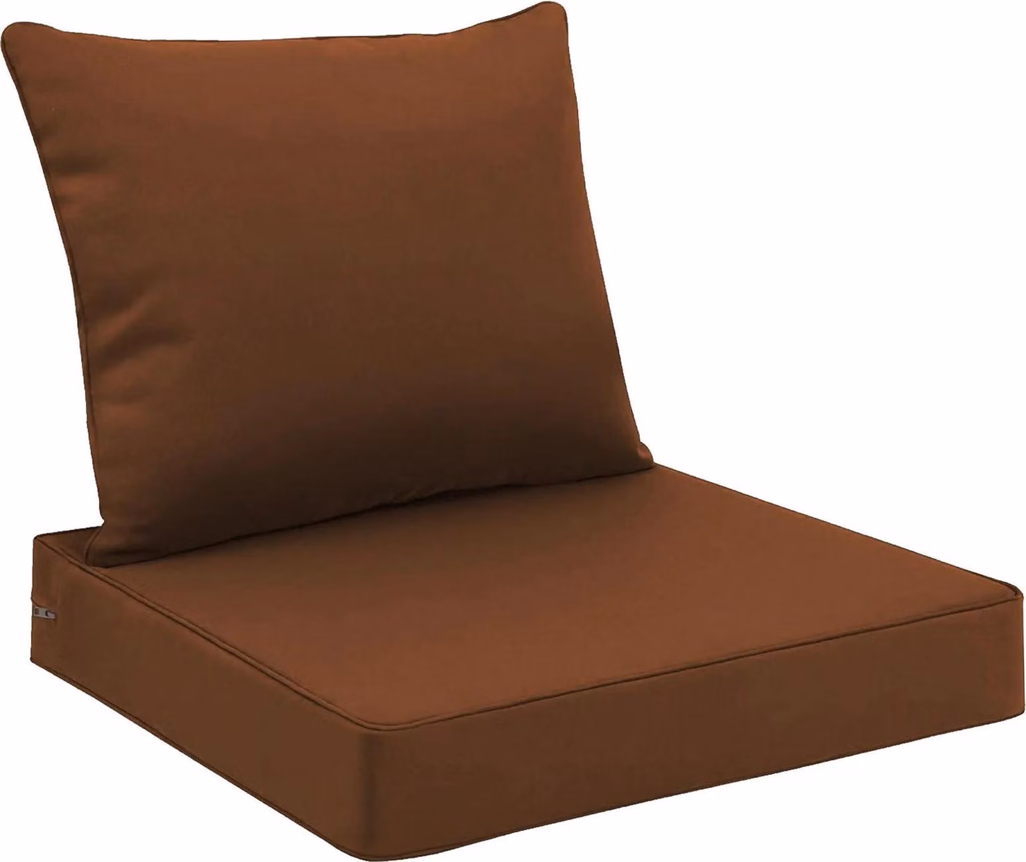 Cuscino per esterni, design impermeabile, schiuma altamente resistente, caffè, 48x48x10cm-19x19x4in