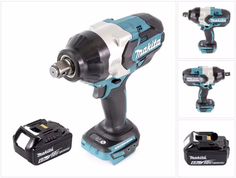 Avvitatore a impulsi a batteria Makita DTW 1001 G1 18V 3/4" 1050Nm brushless + 1x batteria ricaricabile 6,0 Ah - senza caricabatterie
