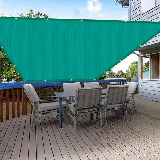 Tenda da sole traspirante per terrazze, colore azzurro cielo - Protezione UV al 98% - 1,2 x 2,2 m
