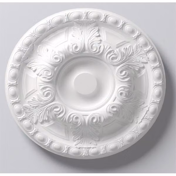 Rosone da soffitto NMC R18 ARSTYL Noel Marquet Elemento decorativo classico colore bianco diametro 60 cm