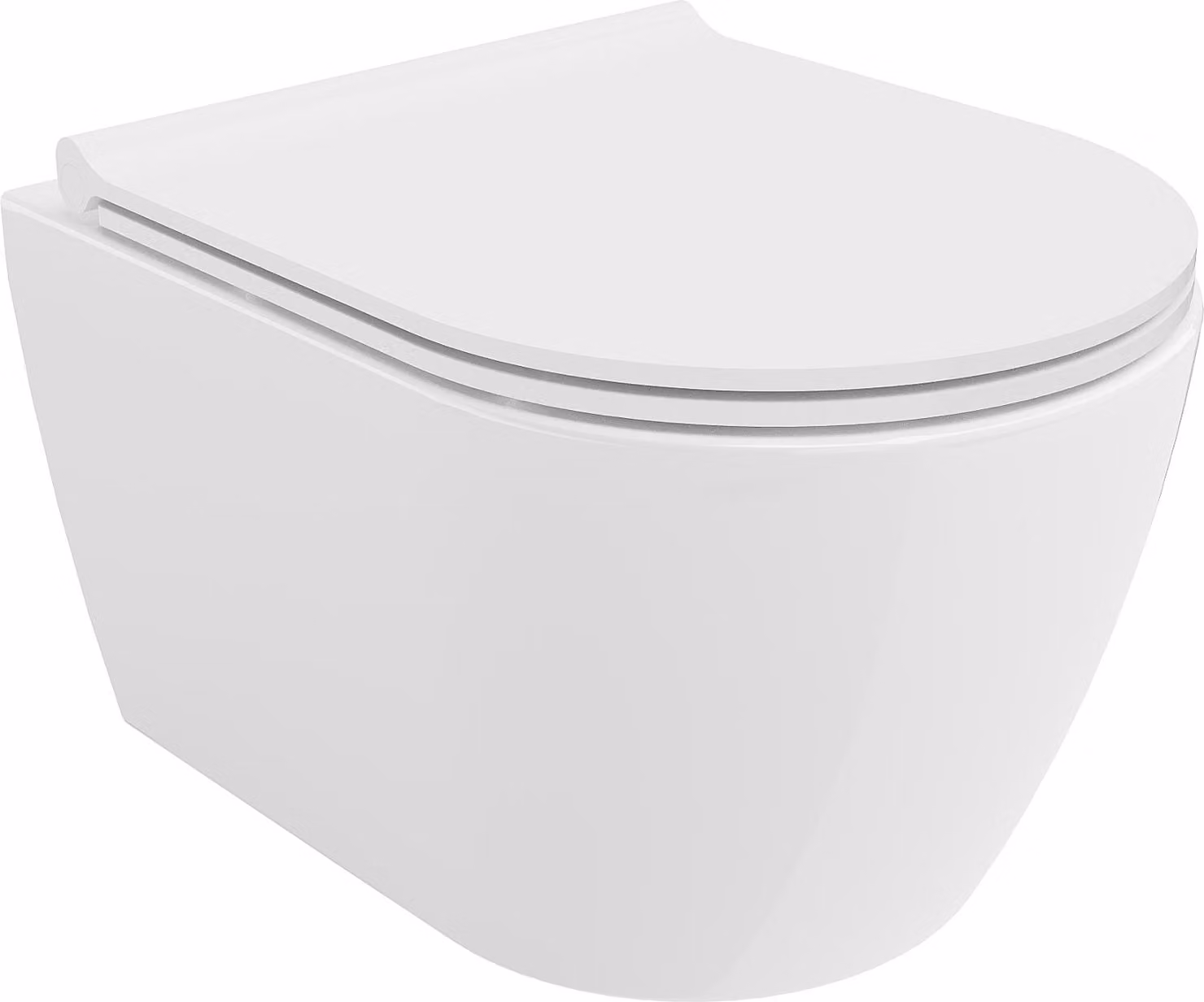 Mexen Carmen WC Rimless Tornado con sedile slim a chiusura rallentata, duroplast, bianco lucido - 30880500T